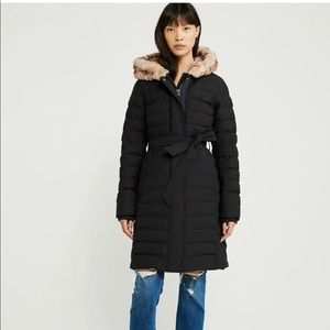Abercrombie and Fitch Long Down Stretch Puffer
